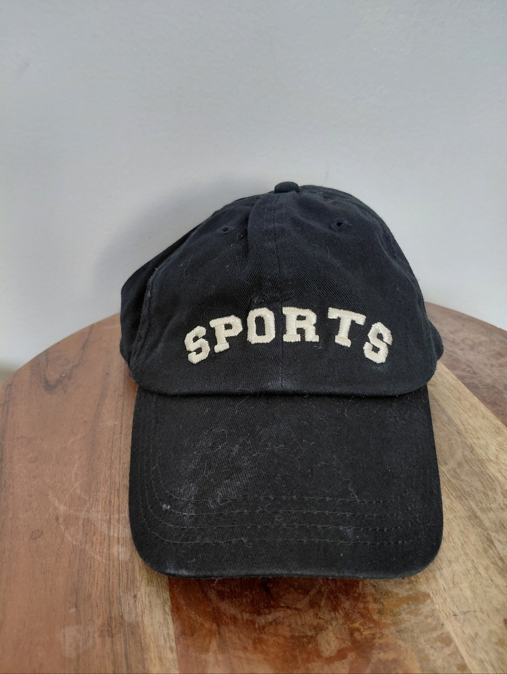 Marine Layer Sports Black Hat White Text OS